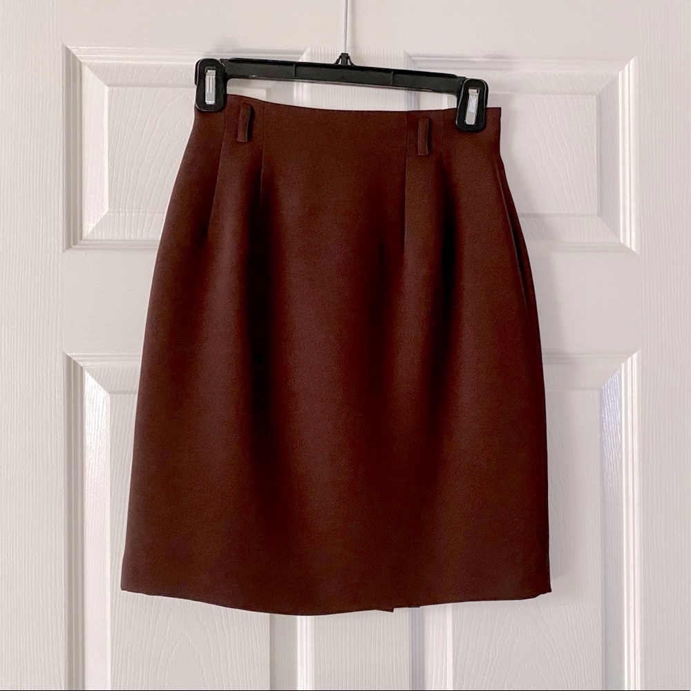 Talbots brown mini skirt